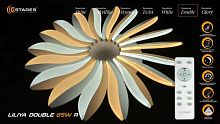 Светильник светодиодный (Люстра) Liliya double 85w R-633-WHITE-220-IP44																									 картинка 